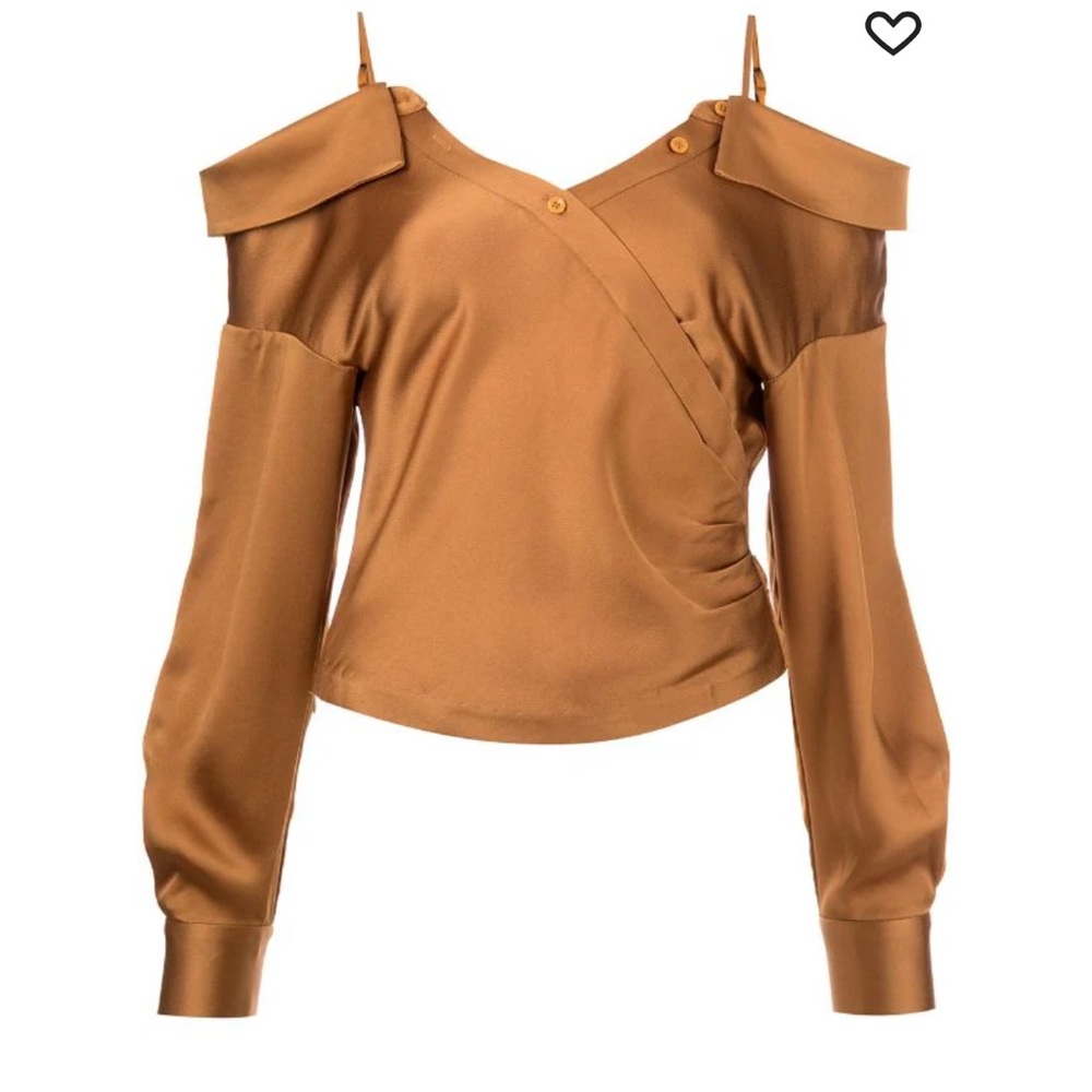 NWT Simkhai Cold-Shoulder Blouse Sz XS